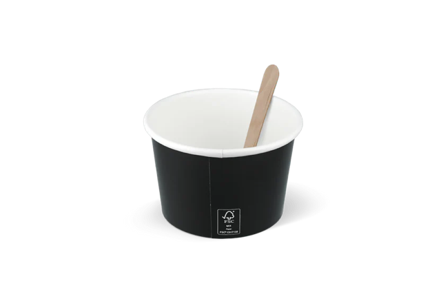 Ijsbeker karton 240ml Ø9 cm 8oz FSC®Mix zwart (1.000 stuks) [TK-9987423]