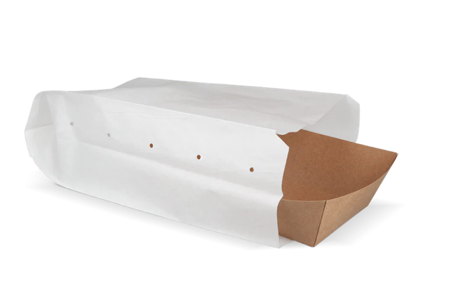 Snackzakken geperforeerd papier (2 pond) 16x10x31 cm wit 45gr (1.100 stuks) [TK-9987489]