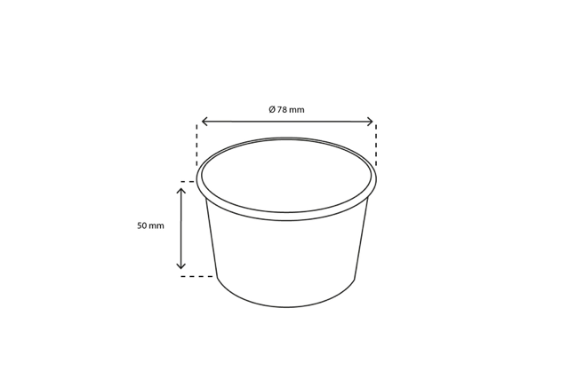 Gobelet à crème glacée Carton 120ml Ø7,8cm 4oz Blanc (1.000 pcs) [TK-9987528]