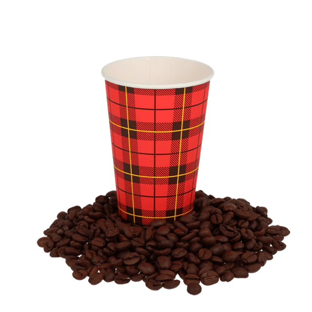 Koffiebeker 180cc 7.5oz Ø7 cm Schotse ruit scotty (2.500 stuks) [TK-9987555]