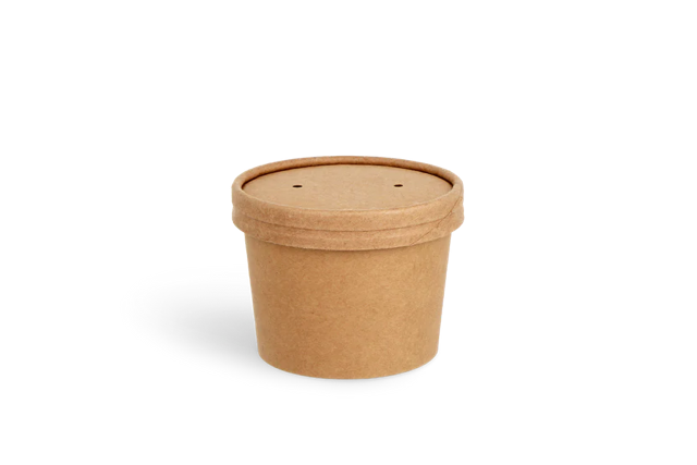 Soepbeker karton 240ml Ø9 cm 8oz kraft (500 stuks) [TK-9987578]