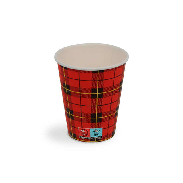 Tasse à Café 150cc 6oz Ø7 cm Tartan (2.500 pcs) [TK-9987646]