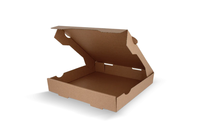Pizzadozen 24x4x24cm kraft bruin (100 stuks) [TK-9987693]
