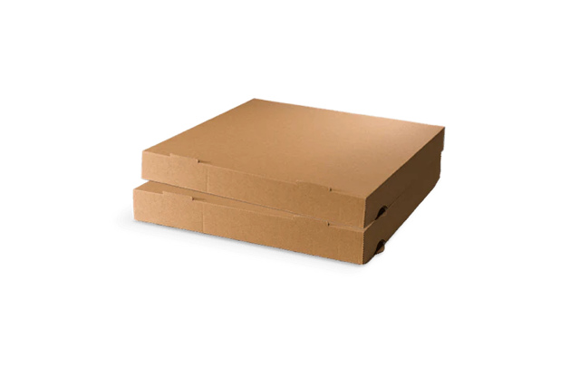 Pizzadozen 24x4x24cm kraft bruin (100 stuks) [TK-9987693]
