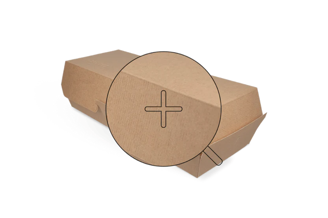 Panini/baguette box 26,5x12,2x7cm FSC®Mix karton (300 stuks) [TK-9987704]