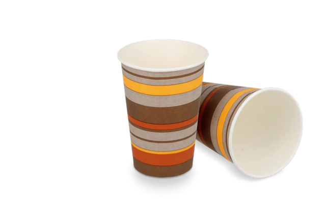 Koffiebeker karton 180cc 7.5oz Ø7 cm gestreept (2.500 stuks) [TK-9987931]