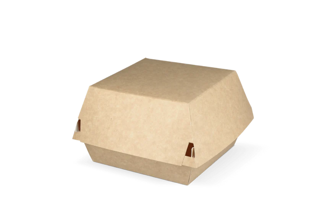 Boîte à Hamburger 12x10x12 cm kraft/blanc (400 pcs) [TK-9988136]