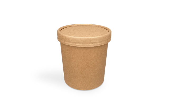 Soepbeker karton 450ml Ø9,8 cm 16oz kraft (500 stuks) [TK-9988174]