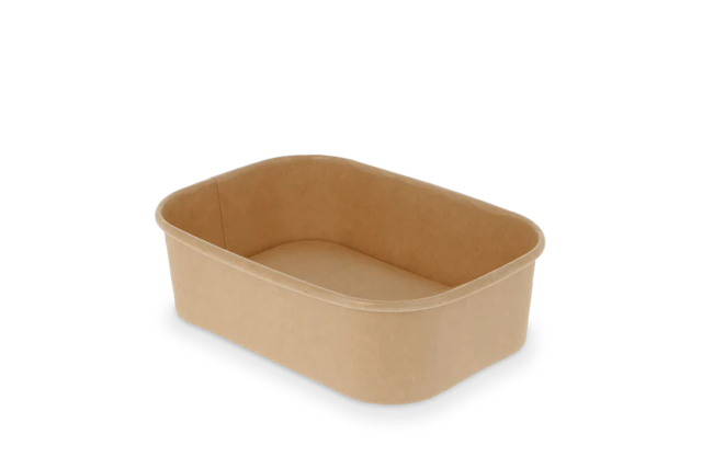 Cardboard container 12,1x5,2x17,3 cm 650ml Kraft (300 pcs)
