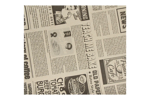 hamburgervellen vetvrij papier 33x38cm FSC®Mix krant bruin (2.000 stuks) [TK-9988204]