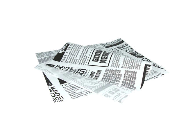 hamburgervellen vetvrij papier 33x30cm FSC®Mix krant wit (2.000 stuks) [TK-9988210]