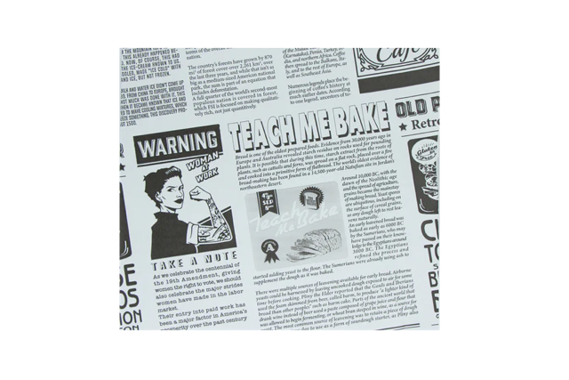 hamburgervellen vetvrij papier 33x30cm FSC®Mix krant wit (2.000 stuks) [TK-9988210]