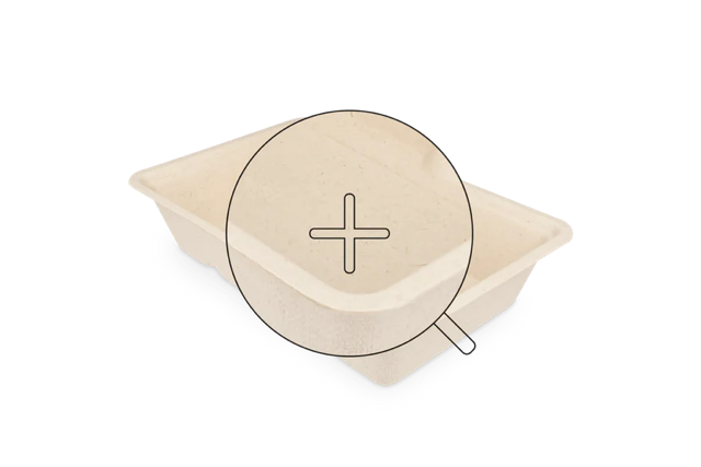 Barquette à frites A13 Canne à sucre (500 pcs) [TK-9988297]