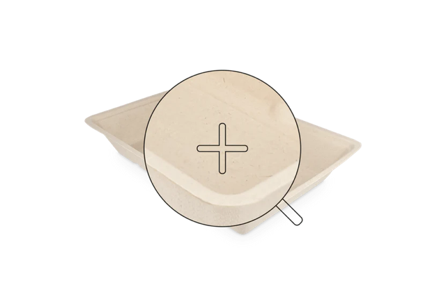 Barquette à frites A50 Canne à sucre (500 pcs) [TK-9988308]