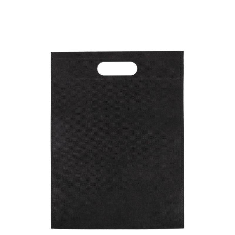 Sacs en non-tissé économiques avec poignées 30x40 cm Noir (400 pcs) [FP-DNW023]