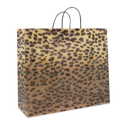 Papieren Draagtassen Panter 45+16x39 cm (100 stuks) [FP-DPT039]
