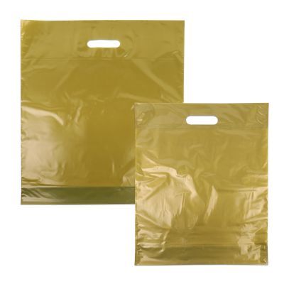 Plastic Draagtassen Goud 45x50+2x4 cm (500 stuks) [FP-DQU018]