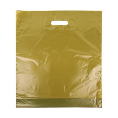 Plastic Draagtassen Goud 45x50+2x4 cm (500 stuks) [FP-DQU018]