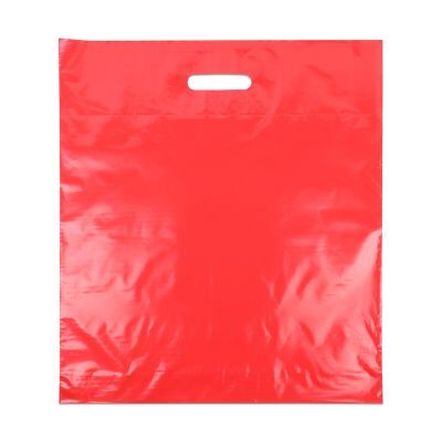 Sac à poignées économiques 45x50+2x4 cm Rouge (400 pcs) [FP-DQU203]