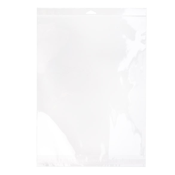 Sachet à trou de suspension refermable à transparence cristalline 31.1x38.1cm (100 pièces) [HB1215S]