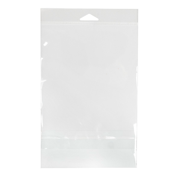 Sachet à trou de suspension refermable avec fermeture sécurisée 14.8x19.1cm (100 pièces) [HB7B2PC]