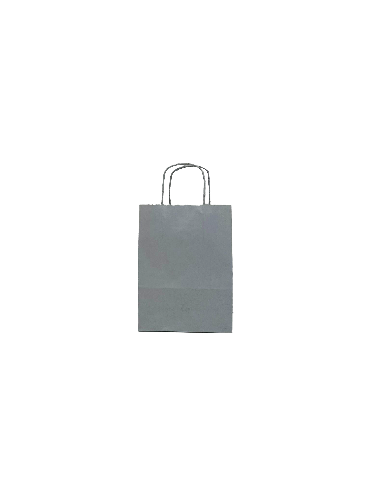 Draagtassen Papier Zilver 18+8x22cm Kraft Papier 90 gram (50 stuks) [PAM1822SI]