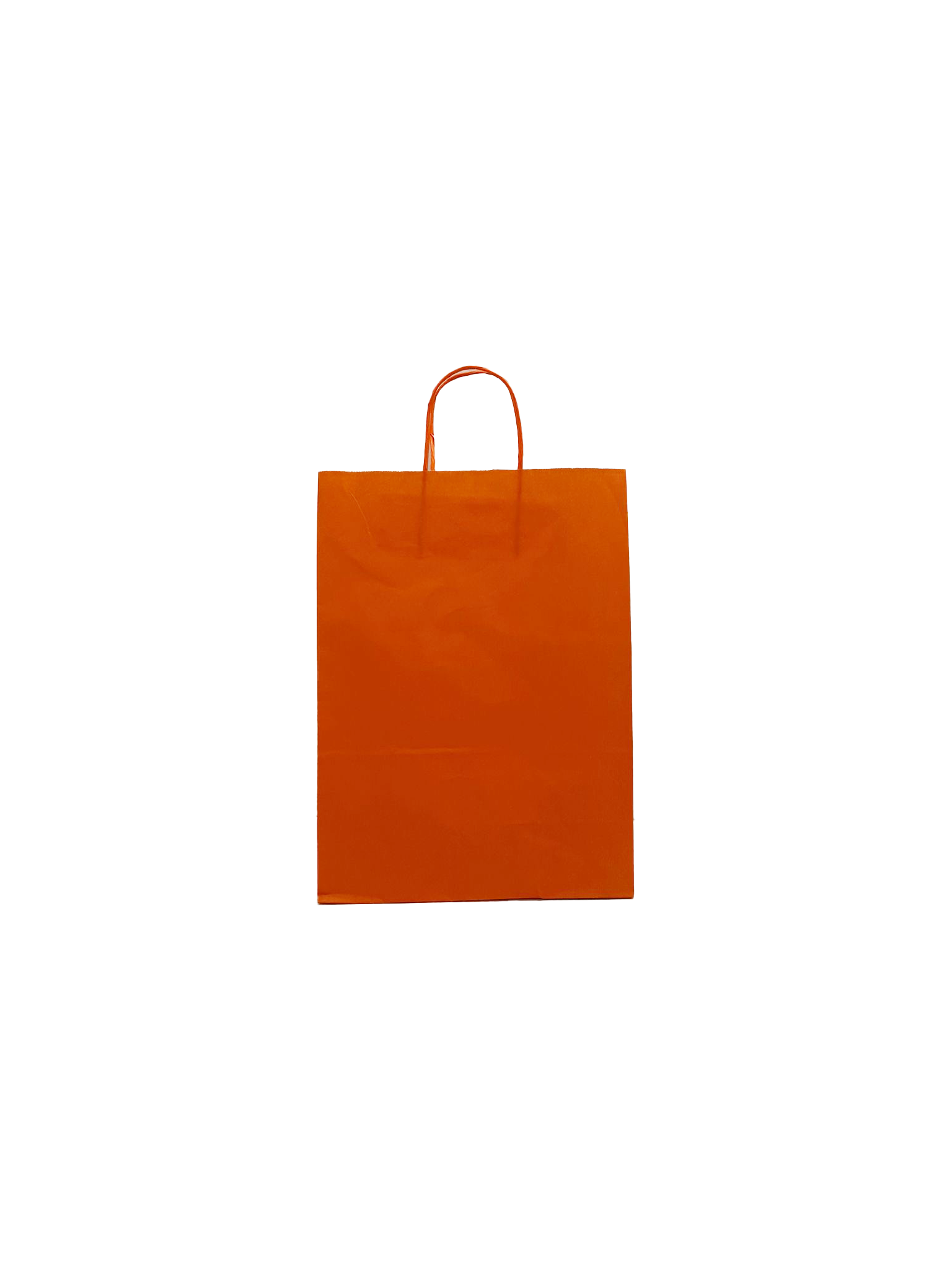 Sac de course Orange Papier Kraft 90 g/m2 26+12x35cm (50 pièces) [PAM2635OR]