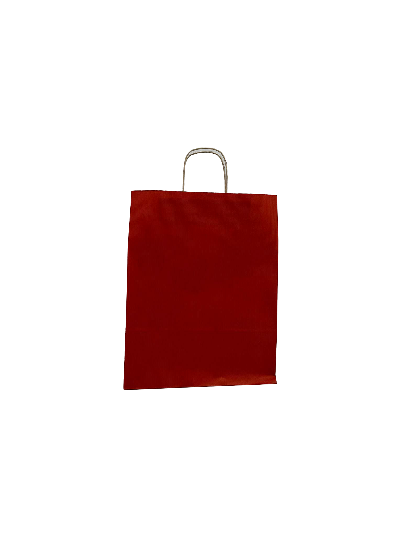 Draagtassen Papier Donkerrood 32+12x41cm Kraft Papier 100 grams (50 stuks) [PAM3241DKR]