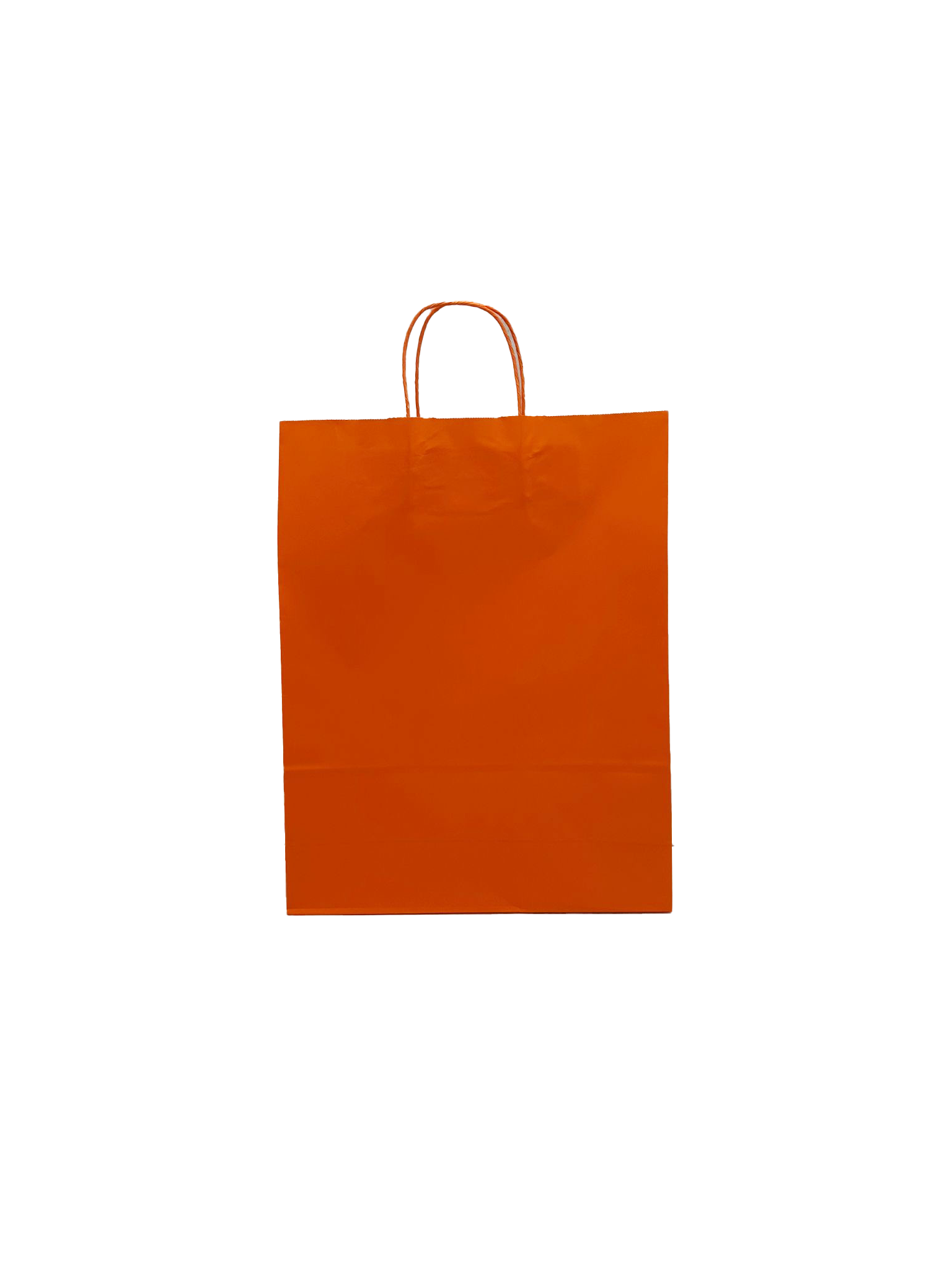 Sac de course Orange Papier Kraft 100 g/m2 32+12x41cm (50 pièces) [PAM3241OR]