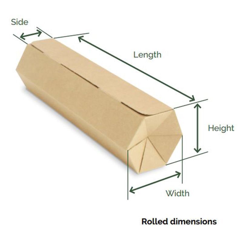 Rollor Léger 41,7x13x11,7 cm Marron (25 pcs) [FP-ROL003]
