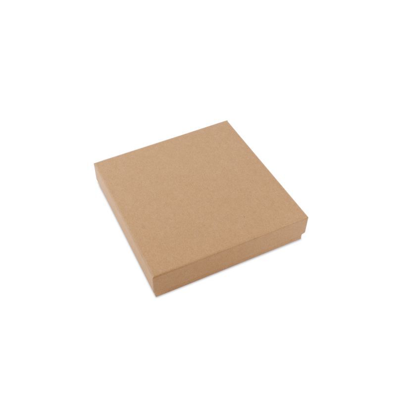Kraft geschenkdozen met deksel 20,7x20,7x4,3 cm Bruin (20 stuks) [FP-VPL007]