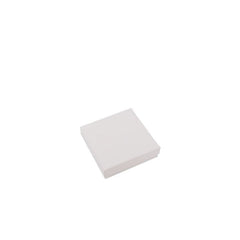 Boîtes-cadeaux en papier kraft avec couvercle 12x12x3 cm Blanc (40 pcs) [FP-VPL008]
