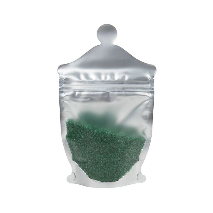 Apothecary Jar Shaped Pouch, Frosted Front Panel 14x6x22,9cm