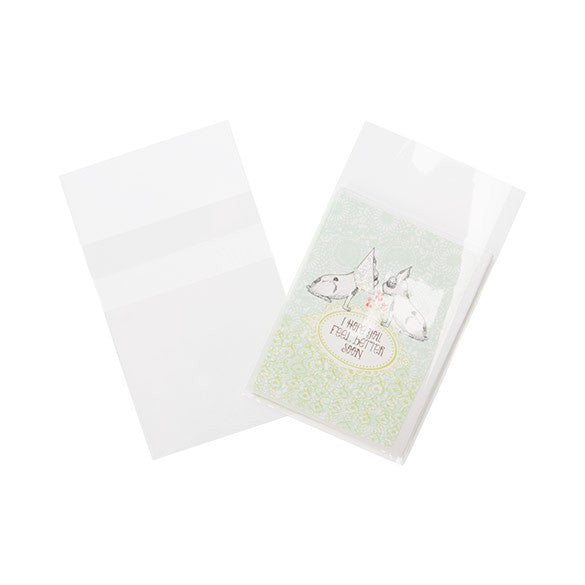 Sachet plastique transparence cristalline 7,5x9,5cm avec Rabat "Sécurisée" (100 pièces) [B2XLPC]