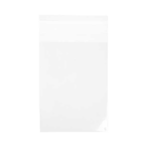 Sachet plastique transparence cristalline 8x11+3cm avec Rabat Adhésif (100 pièces) [B34C]