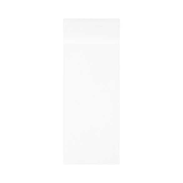 Sachet plastique transparence cristalline 8,5x18+4cm avec Rabat Adhésif (100 pièces) [B37]