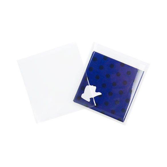 Sachet plastique transparence cristalline 7,6x8cm sans rabat (100 pièces) [B3X3NF]