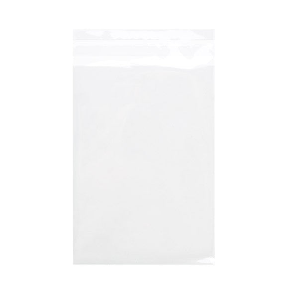 Sachet plastique transparence cristalline 12,5x18+3cm avec Rabat Adhésif (100 pièces) [B47]