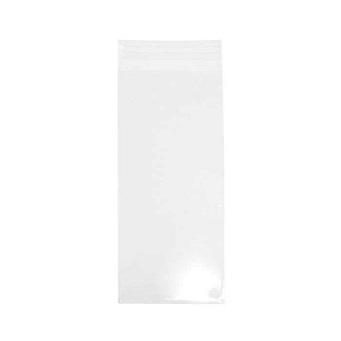 Plastiek Zakken 10,3x22,9 cm Transparant en Hersluitbaar (100 stuks) [B49XS]