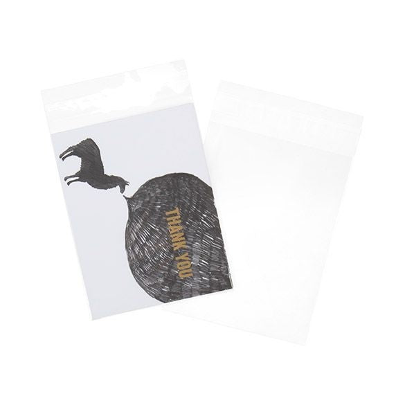 Sachet plastique transparence cristalline 11x14,5cm avec Rabat Adhésif (100 pièces) [B4B5]