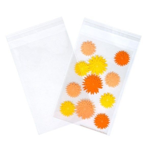 Sachet plastique transparence cristalline 14,5x21,8cm avec Rabat Adhésif (100 pièces) [B59S]