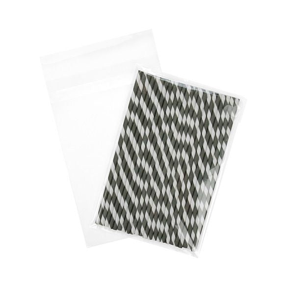 Sachet plastique transparence cristalline 14,5x21,8cm avec Rabat "Sécurisée" (100 pièces) [B59SPC]