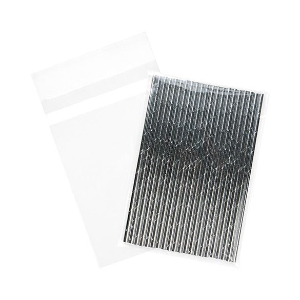 Sachet plastique transparence cristalline 14.4x20.8 cm avec Rabat Adhésif (100 pièces) [B5H8PC]