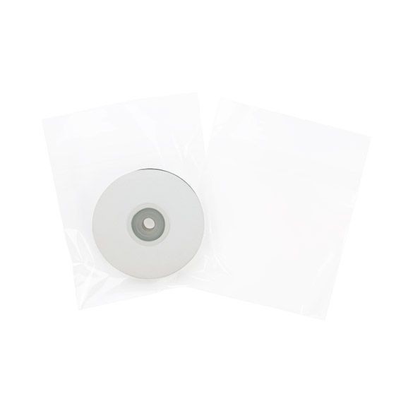 Sachet plastique transparence cristalline 13,2x12,9cm avec Rabat "Sécurisée" (100 pièces) [B5X5SPC]