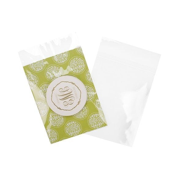 Sachet plastique transparence cristalline 15,7x21,6cm avec Rabat "Sécurisée" (100 pièces) [B68HPC]