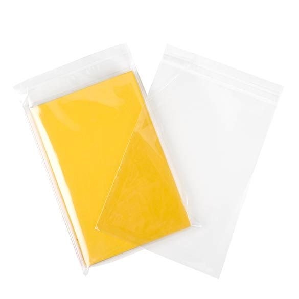 Sachet plastique plat grand format 18x26+3cm Refermable par Rabat Adhésif (100 pièces) [B710]