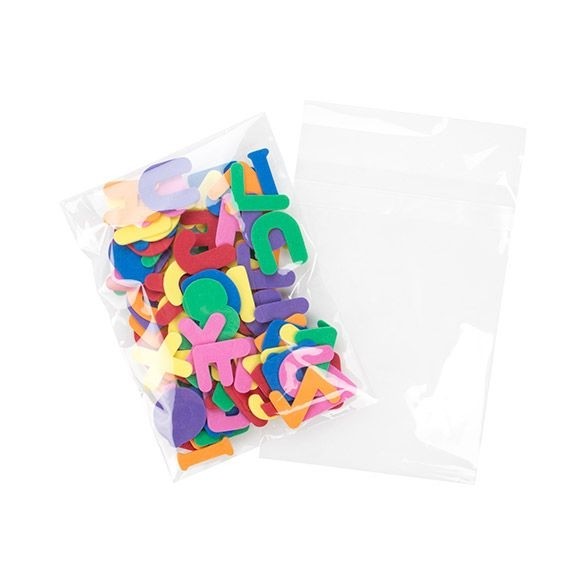 Sachet plastique plat grand format 13,3x18,1cm Refermable à Fermeture “Sécurisée” (100 pièces) [B75SPC]