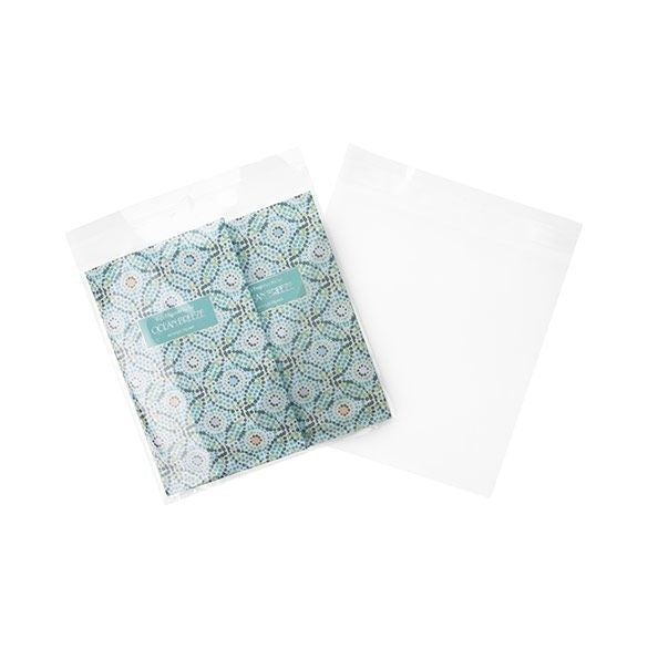 Sachet plastique plat grand format 18,3x17,9cm Refermable par Rabat Adhésif (100 pièces) [B7X7SM]