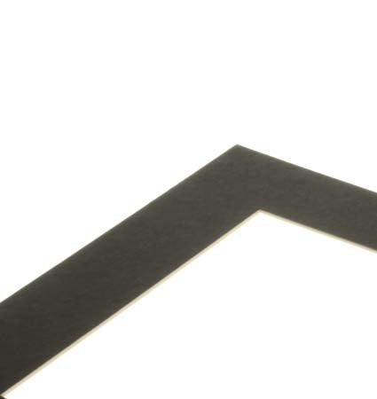Passepartout zwart 19,1x29,2cm venster - buitenmaat 30,5x40,6cm conserveringskwaliteit (25 stuks) [MS30040]