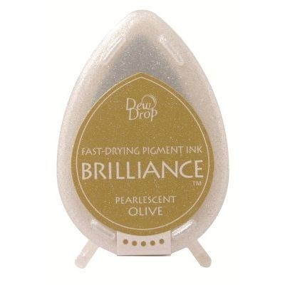 Ink Pads Brilliance Dew drops Pearlescent Olive (1 pc)